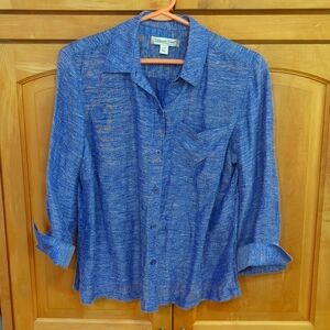 Coldwater Creek silk linen blouse